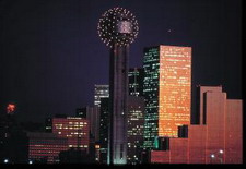 Dallas Skyline At Night