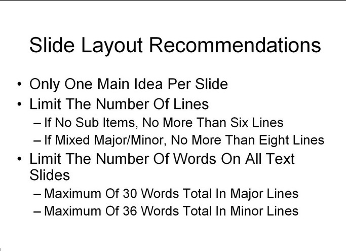 Sample Slide For Good Viewing