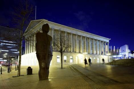 Birmingham at night